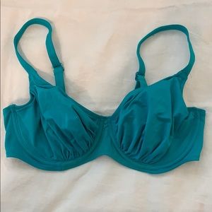 Fantasie teal underwire bikini top